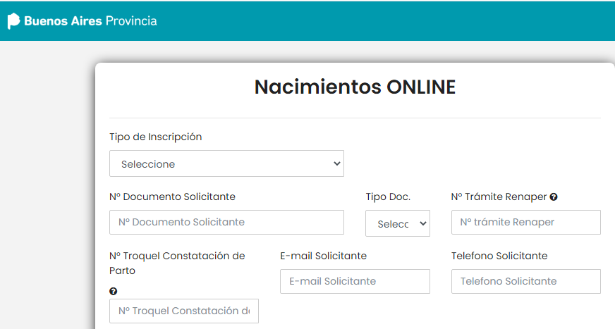 Nuevo sistema online para la autogestión de partidas de nacimiento