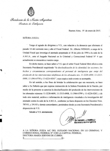 CFK ordenó desclasificar información