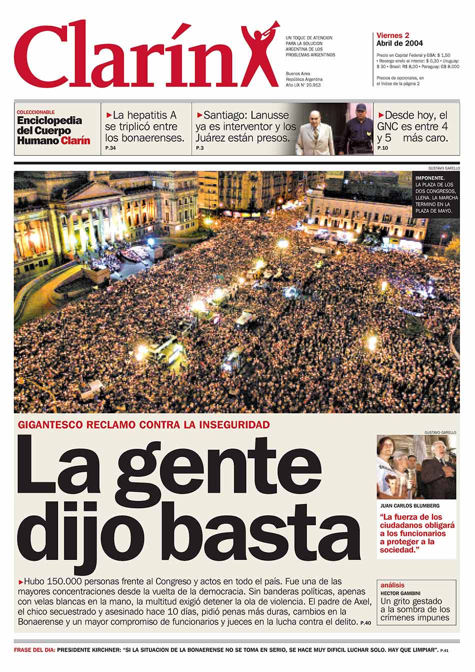 CFK: «el 18F, bautismo de fuego del partido judicial.»