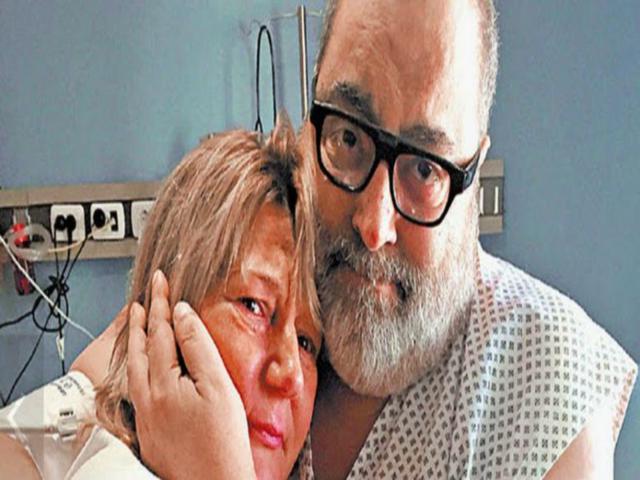 Abrazo del alma entre Lanata y la mujer que le donó el riñón