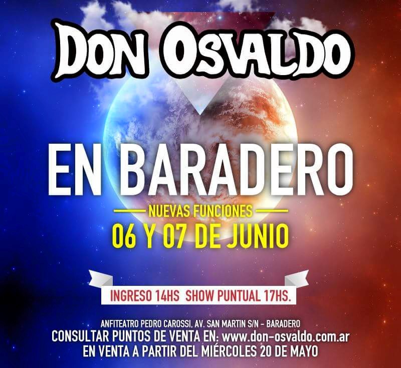 Nuevas funciones para Don Osvaldo en Baradero