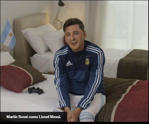 Bossi y su desopilante parodia de Messi