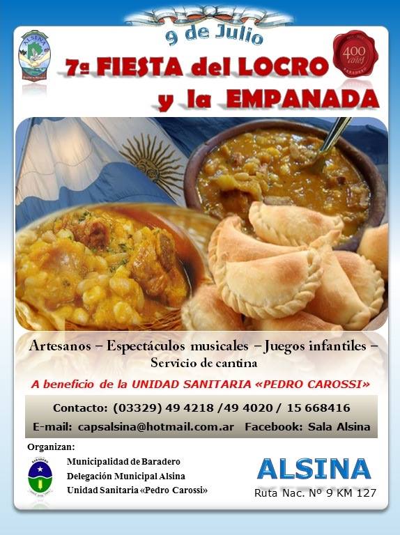 Fiesta del Locro y la Empanada este 9 de Julio en Alsina