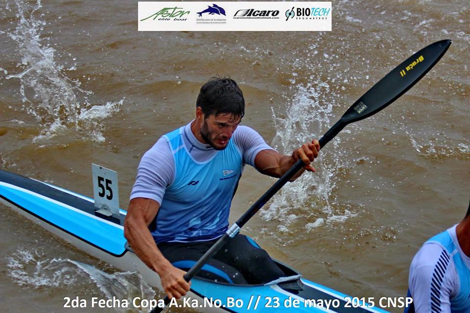 Gonzalo Carreras en la semifinal del Mundial de Canotaje