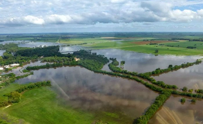 En Baradero hay 80 mil hectáreas tapadas por el agua