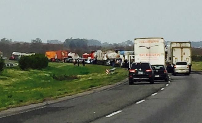 Informe de Vialidad Nacional: Transito asistido en el Km 109 de Ruta 9