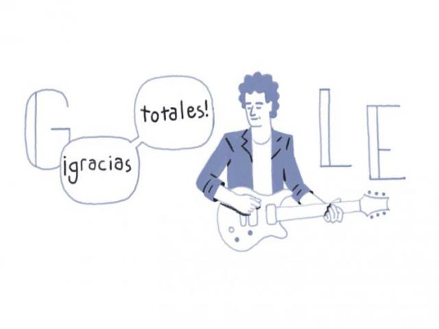 El “doodle” de Google en homenaje a Cerati