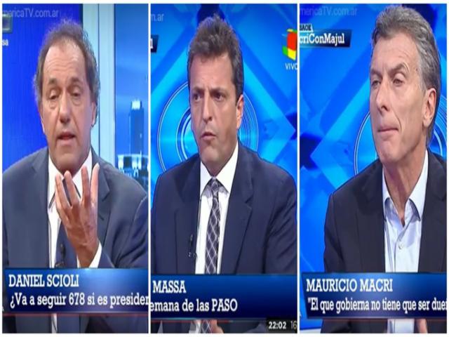 Cuánto rating tienen los candidatos a Presidente en televisión