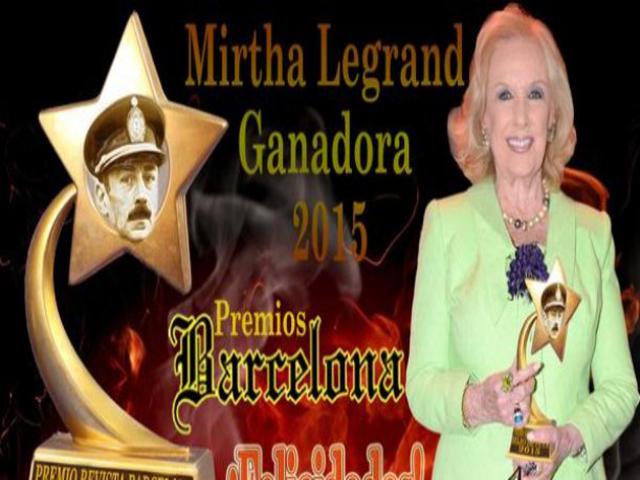 Mirtha Legrand, votada por los lectores de la revista Barcelona como la hija de p… 2015