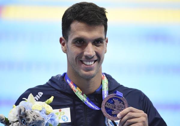 Histórico bronce de Federico Grabich en el Mundial de natación