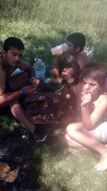 Se prendió fuego una garrafa