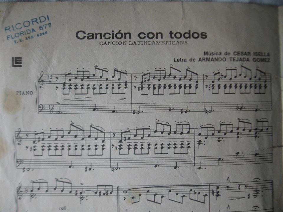 La «Canción con todos» fue compuesta en Baradero