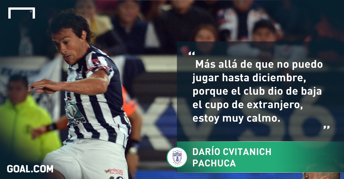 Cvitanich no se desespera por inactividad con Pachuca