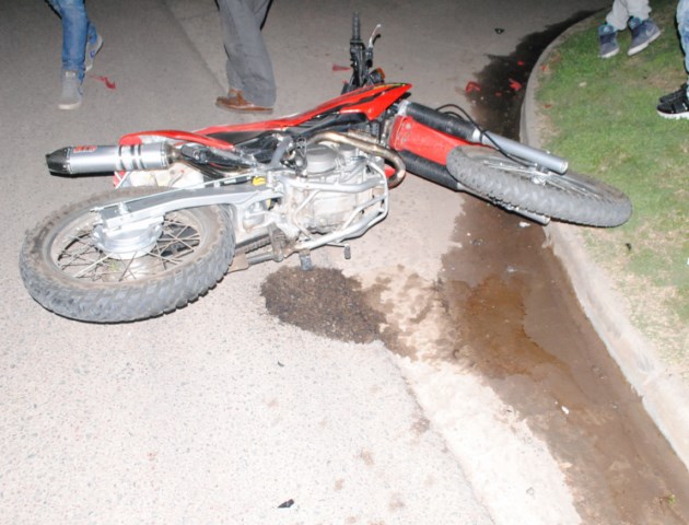 Accidente entre dos motos