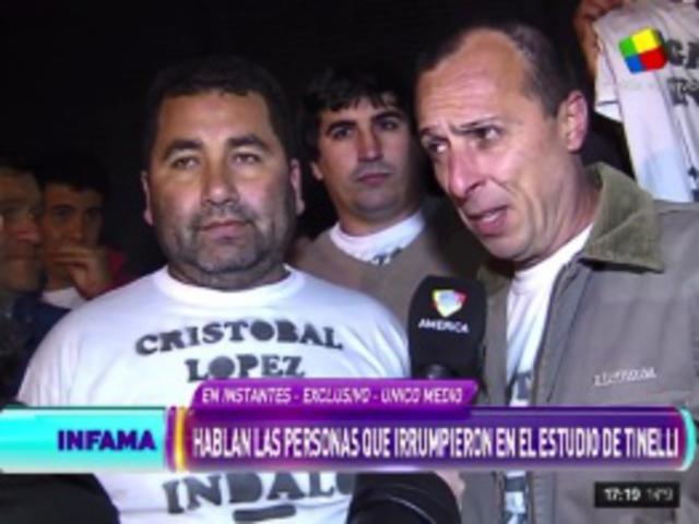 ¿Eran barras? Hablan los que irrumpieron en el programa de Tinelli