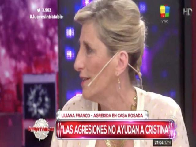 El mal momento de la periodista Liliana Franco en Casa Rosada
