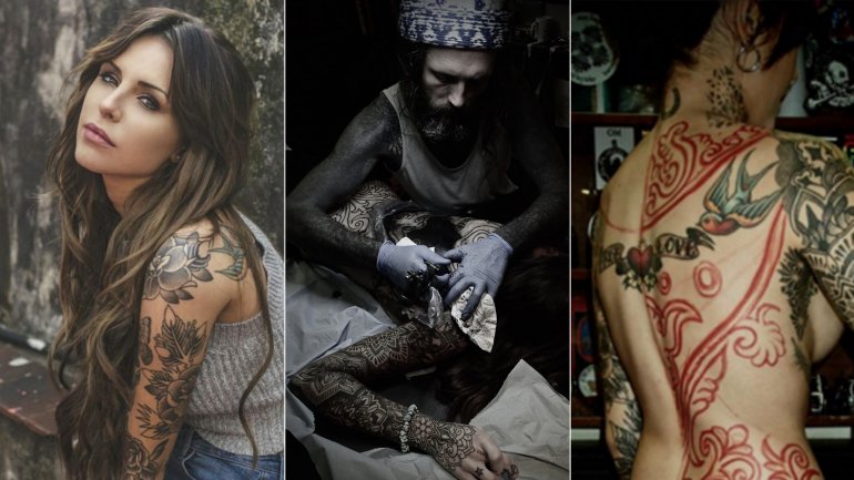 Las fotos de Candelaria Tinelli desnuda con su nuevo tatuaje