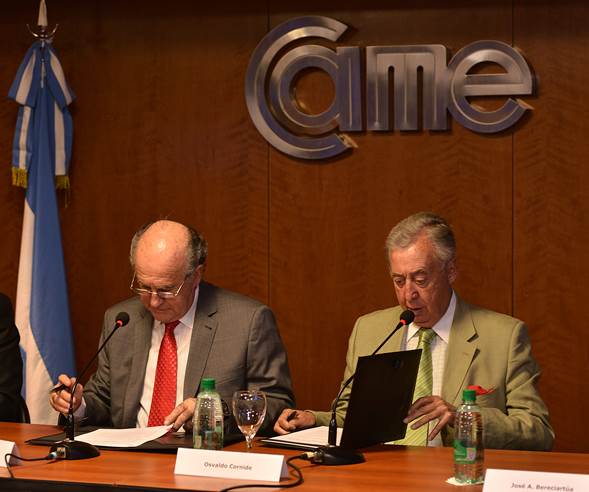 Firma de convenio entre CAME y AFI para combatir la venta ilegal