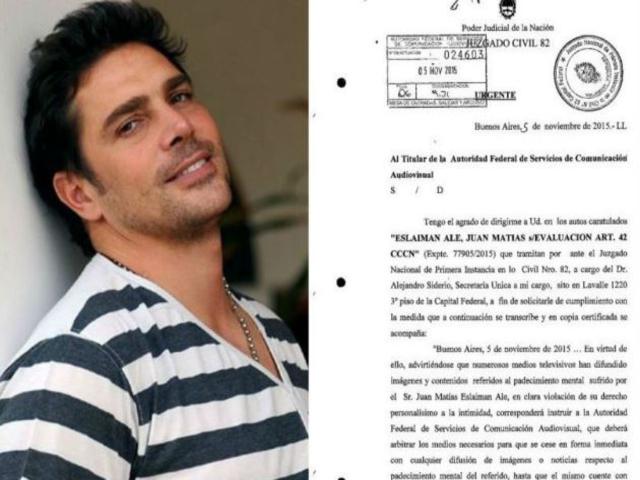 Prohiben difundir imágenes y noticias sobre Matías Alé