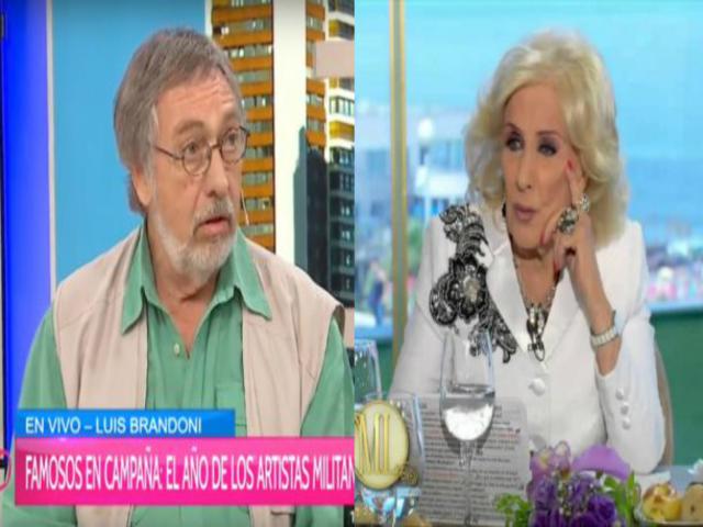Luis Brandoni: «Me enojo con Mirtha por sus mentiras, Alfonsín nunca la prohibió»