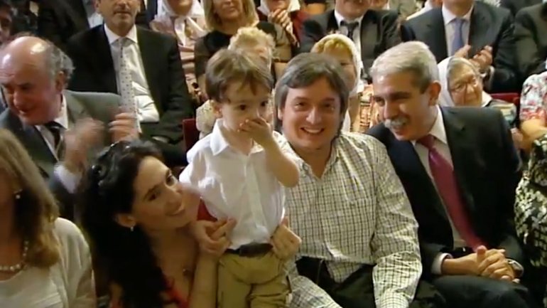 El nieto de Cristina Kirchner, protagonista en la despedida