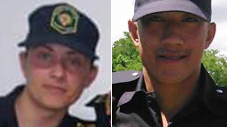 Estos son los dos policías baleados en el tiroteo con Schillaci y los Lanatta