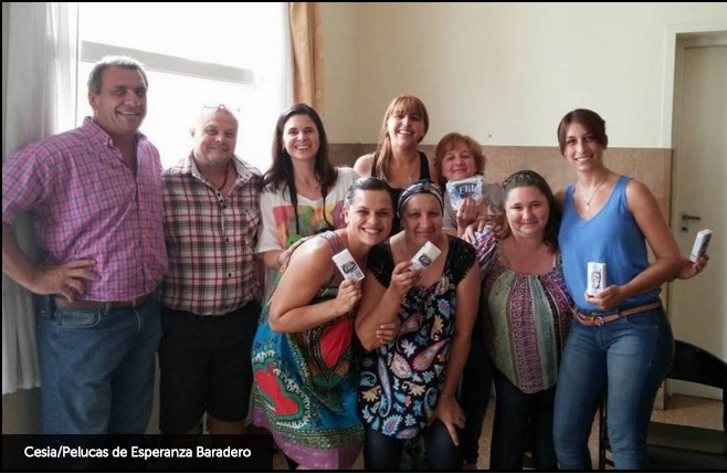 Pelucas de Esperanza Baradero acompañó a Cesia en su casamiento