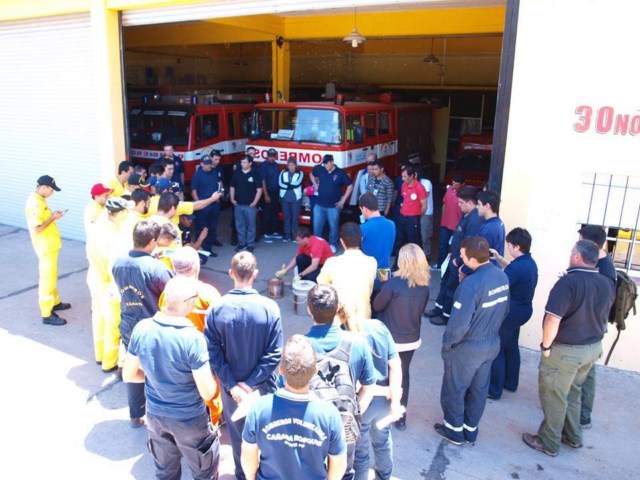 Bomberos de Paraguay y de Córdoba se capacitaron en el Cuartel local
