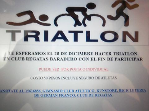 Triatlón participativo en Baradero