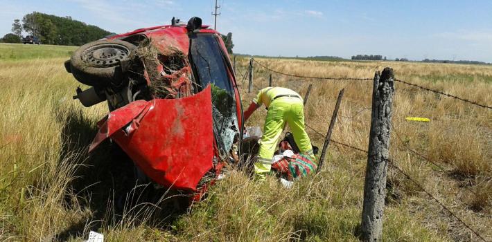 Accidente en Ruta 9 – Km 188: Cuatro personas heridas