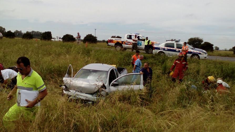 Accidente en Ruta 9 – Km 136. Dos heridos