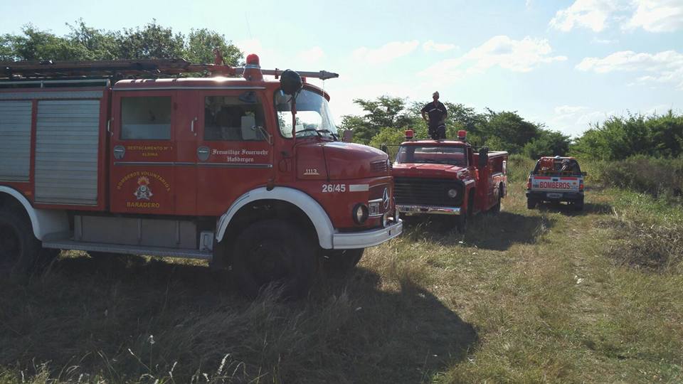 Incendió de pastizales en Santa Coloma