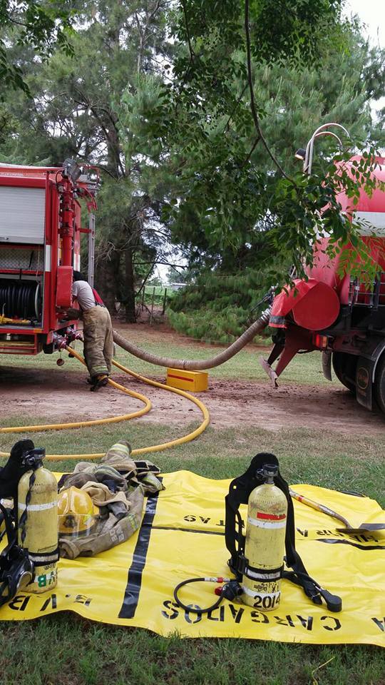 Principio de incendio en una vivienda