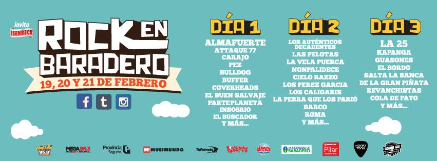 Buffer tocará en el Festival Rock en Baradero