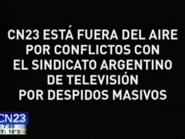 CN23 no sale al aire por los despidos masivos