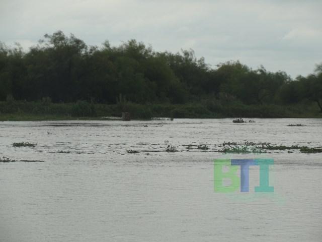 Leve crecida del Río Baradero