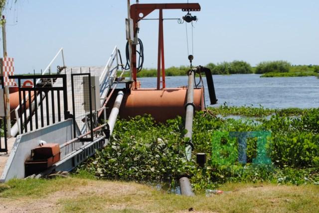 Leve bajante del río 3,60 Mts.