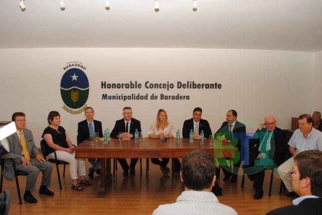 Se firmó un convenio de Cooperación entre las autoridades de Friburgo y Baradero