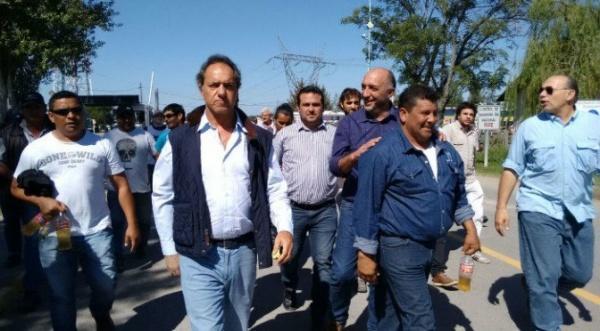 Scioli se reunió con los trabajadores de Atucha