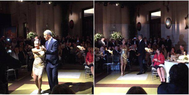 Mora Godoy invitó a bailar tango a Barack Obama en la cena homenaje: «Creo que él tenía miedo a que yo empiece con las pataditas»