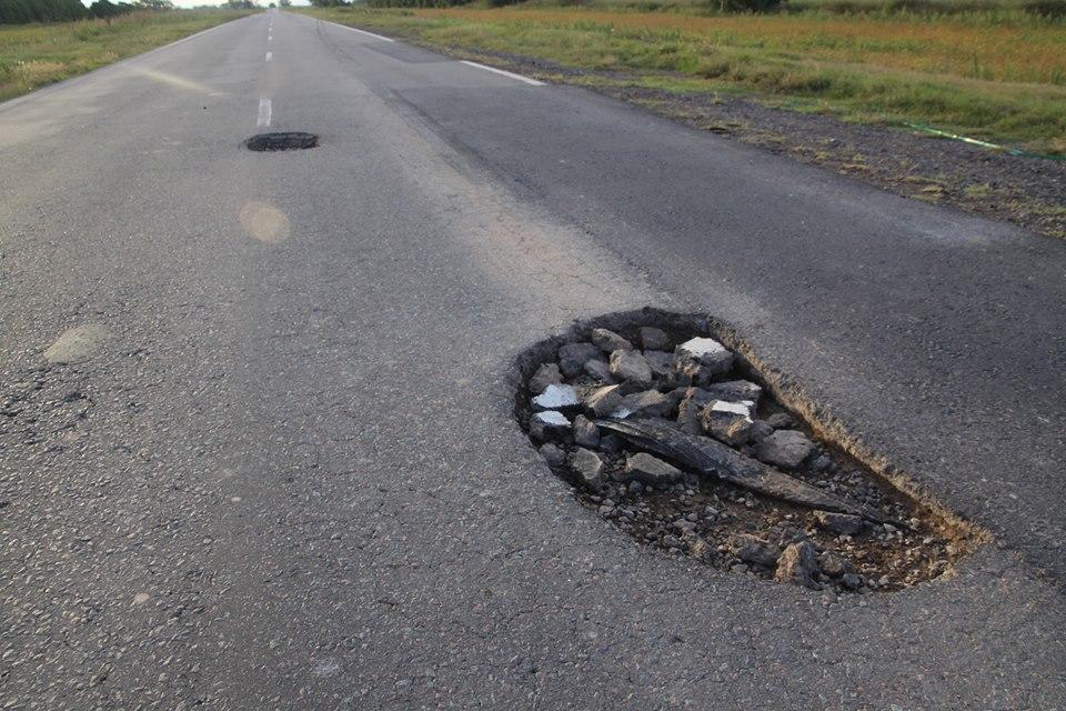 Pozos peligrosos en Ruta 41