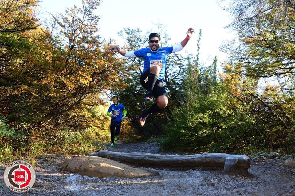 Ariel Leal en los 10 k The North Face en Bariloche