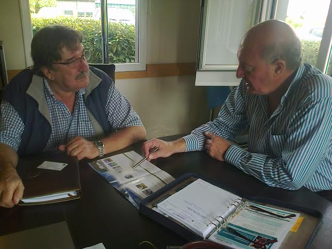 Parque Industrial. Schleghel se reunió con Santalla