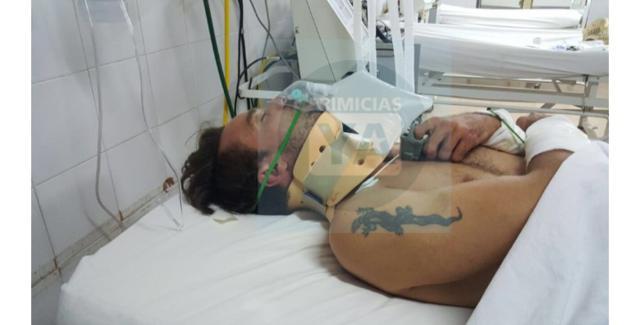 Chano Charpentier chocó con un camión en Cañuelas y fue internado