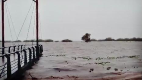 El Río llegó a los 4. 30 Mts.