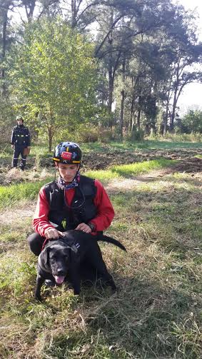 Búsqueda y Rescate Baradero participaron junto a sus canes de un encuentro en Gral. Rodríguez