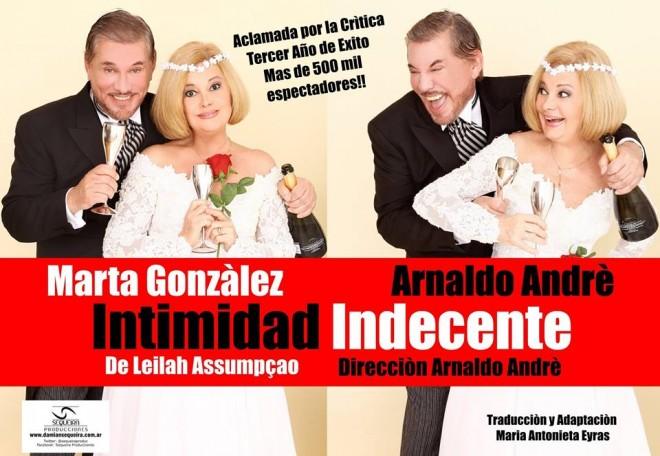 Aclamada por la crítica, llega la exitosa comedia «Intimidad Indecente»