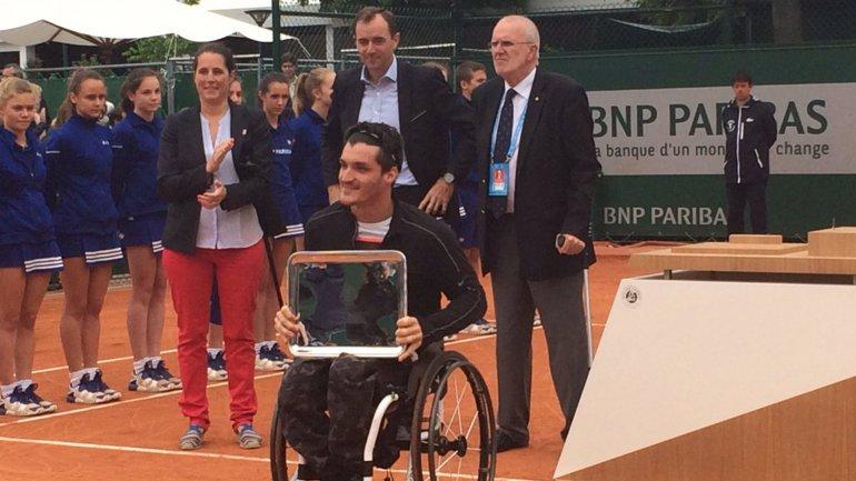 Roland Garros: el argentino Gustavo Fernández se coronó en tenis adaptado