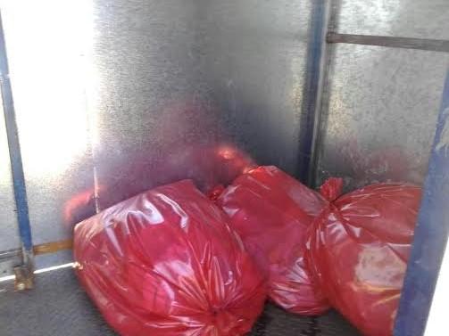 Las cooperativas realizaron un contenedor para residuos patogénicos