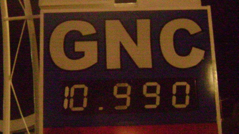 El nuevo precio del GNC rige desde el miércoles al atardecer.
